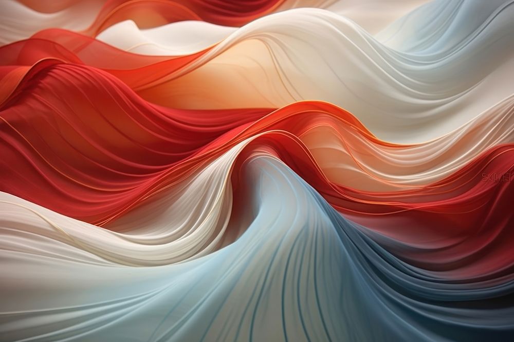 Abstract art with wavy fabrics pattern silk backgrounds.