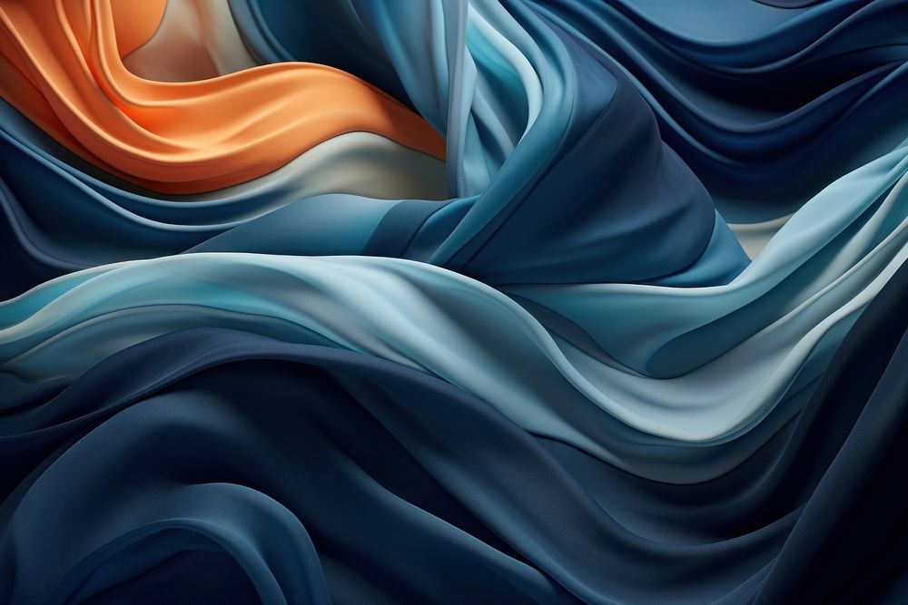 Abstract art with wavy fabrics backgrounds creativity textured.