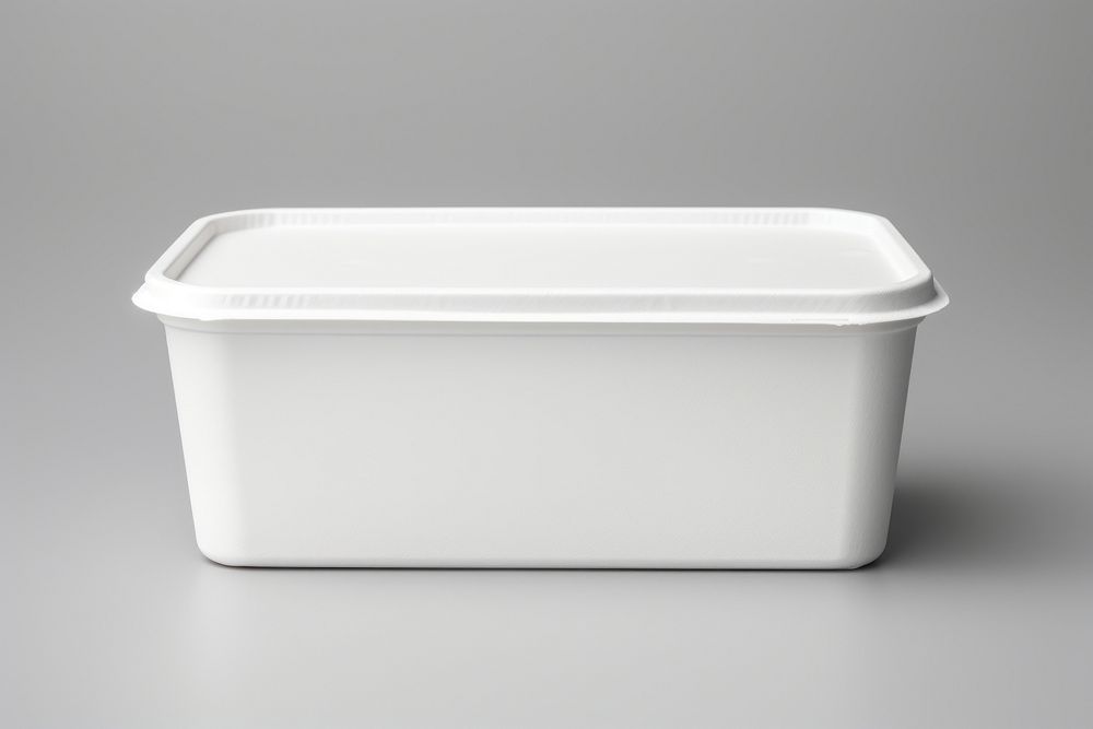 Food container  bathtub white white background.