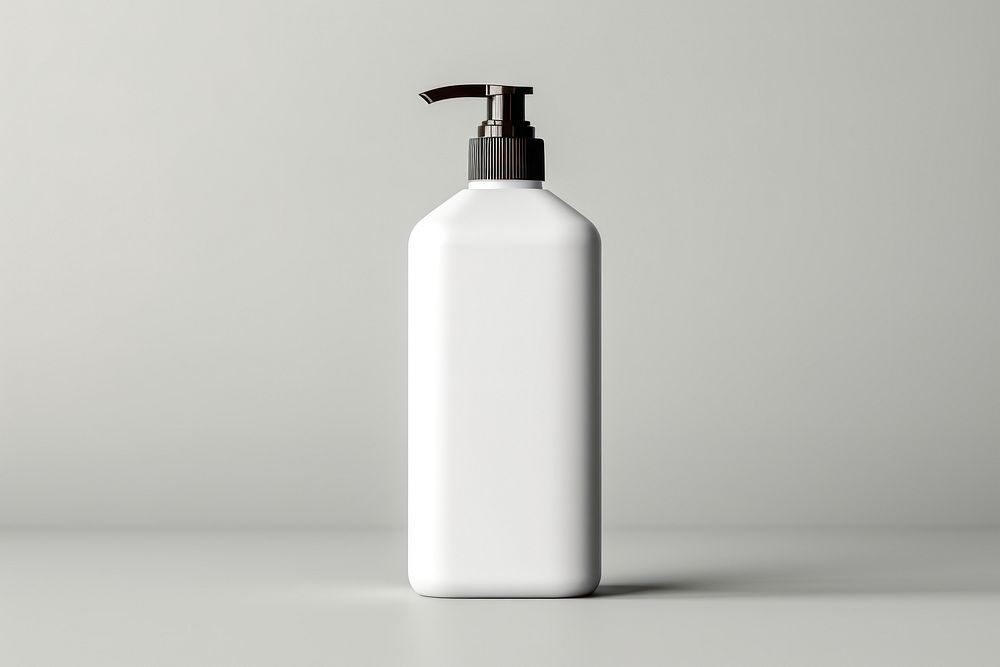Pump bottle  white background container cosmetics.