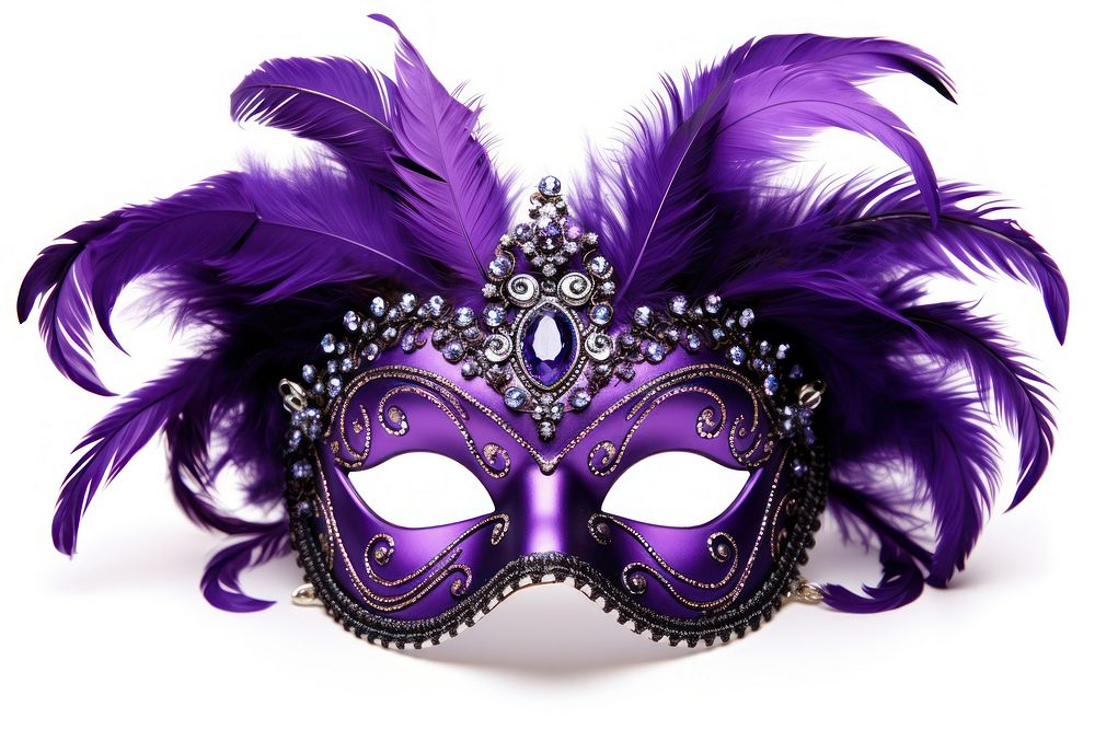 Mardi gras mask carnival purple celebration.