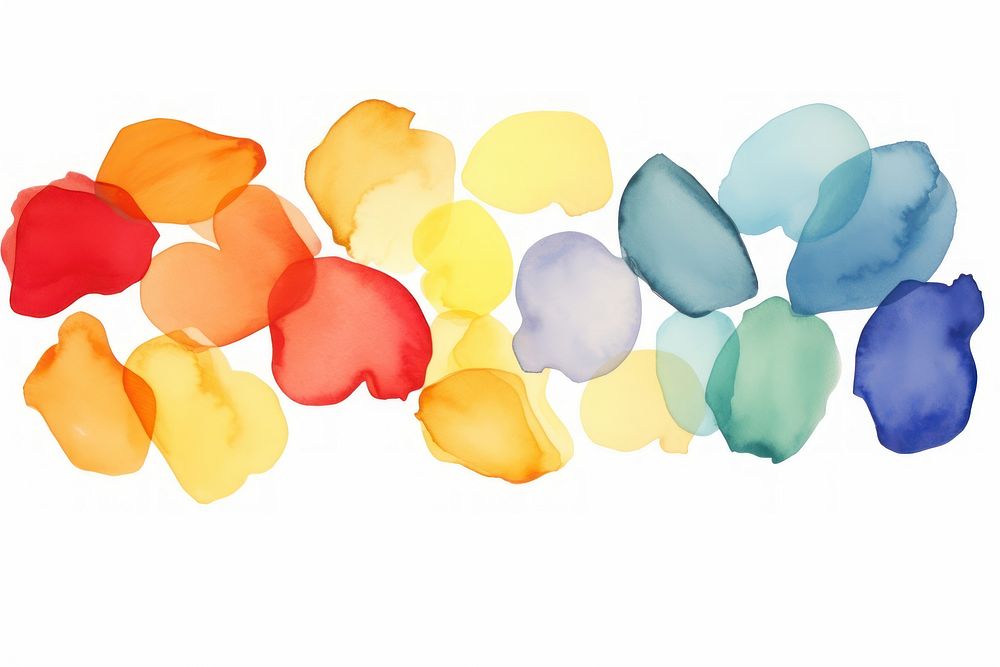 Petals watercolor border backgrounds white background creativity.