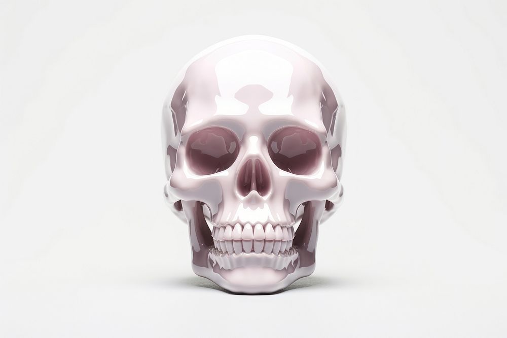 Crystal skull anatomy spooky horror.