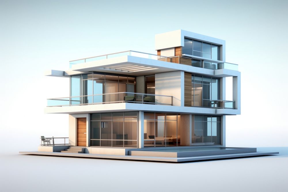 House building architecture condominium. AI generated Image by rawpixel.