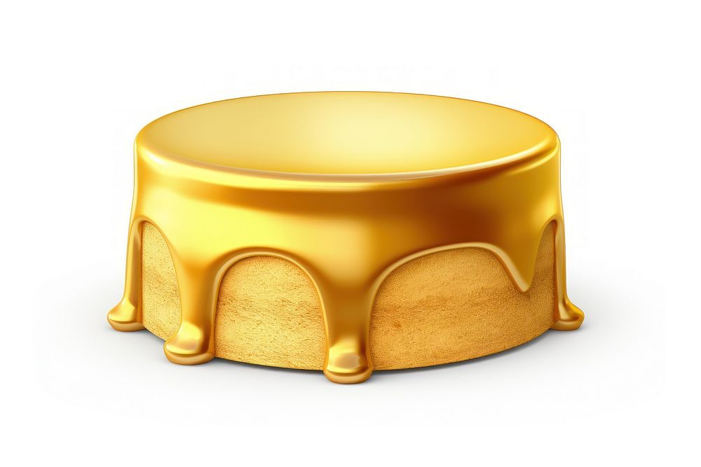 Cake icon shiny gold food.