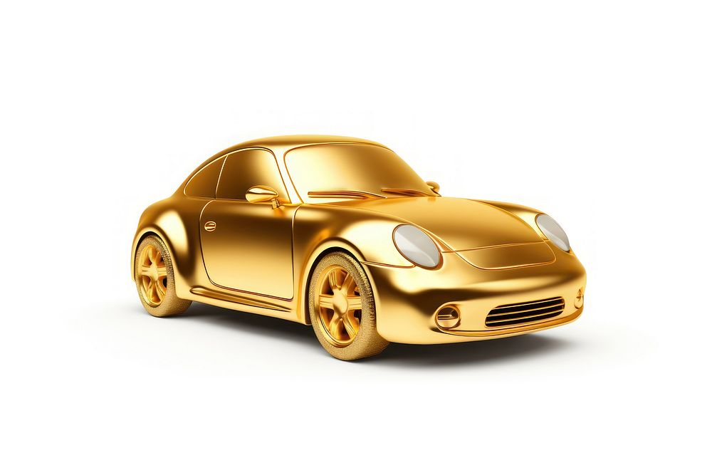 Car icon gold vehicle wheel.