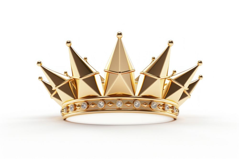 Crown star jewelry shiny gold.