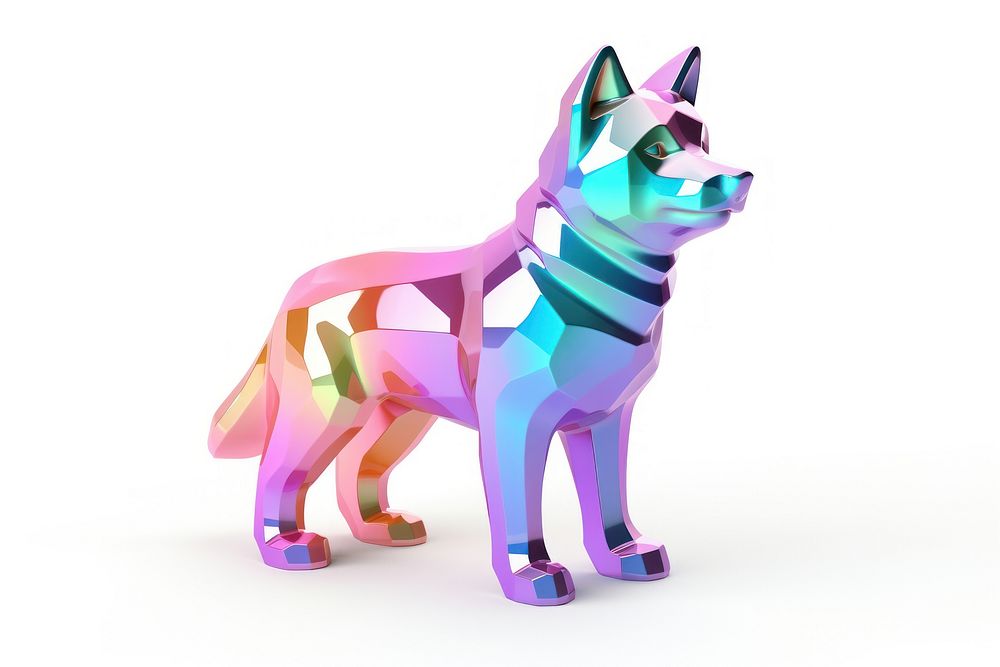Akita dog icon iridescent mammal animal pet.