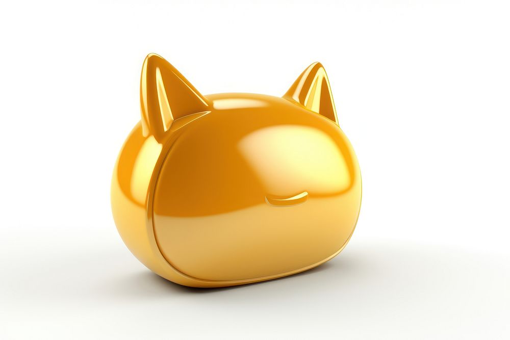 Simple chat icon animal shiny gold.