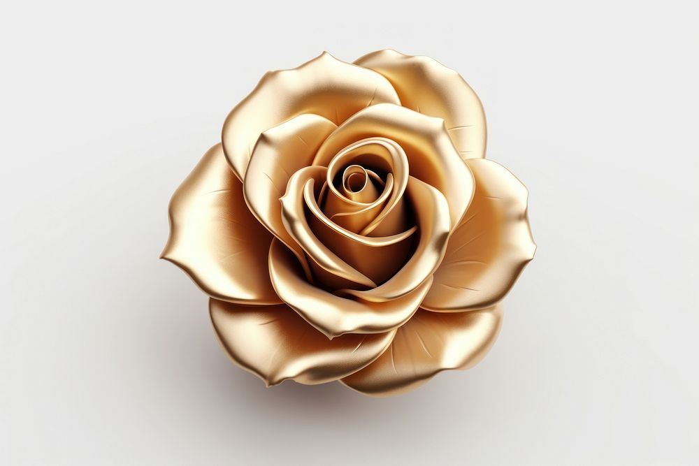 Simple rose icon jewelry flower shiny.