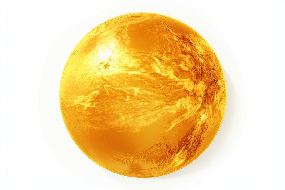 Sun planet sphere space gold.