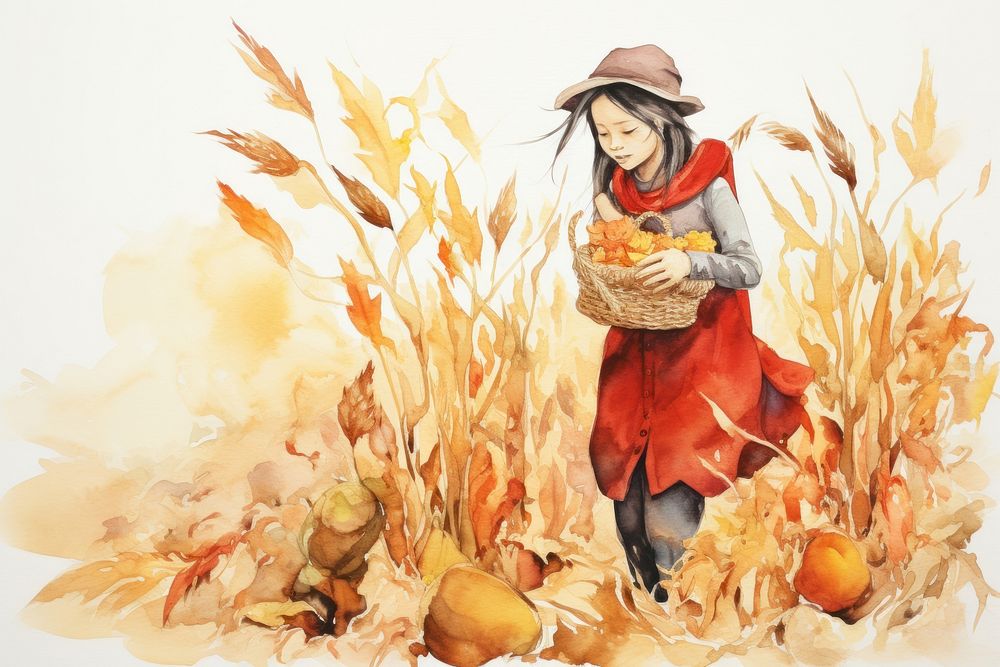 Harvest painting outdoors adult.