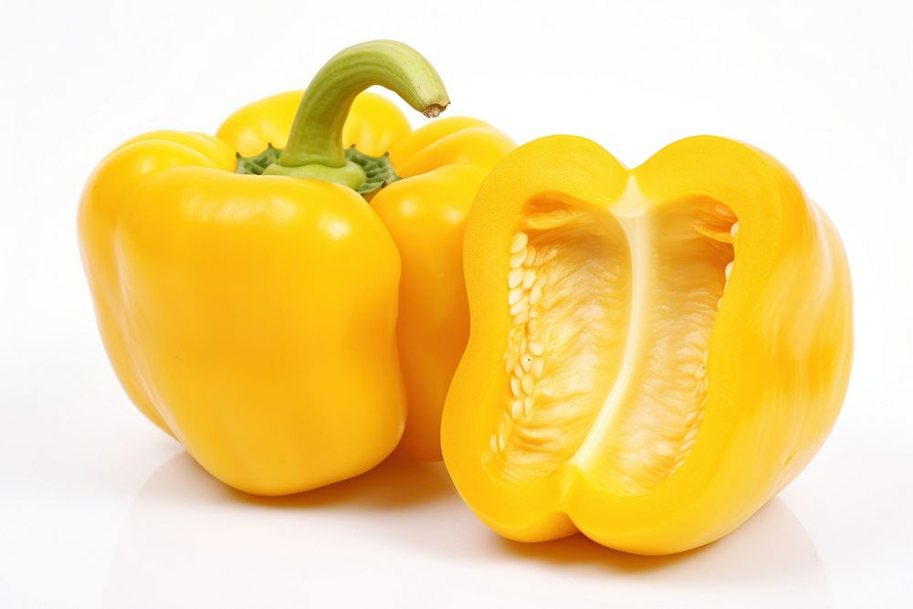 Yellow capsicum vegetable yellow plant.