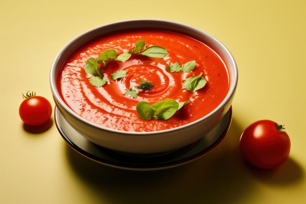 Gazpacho vegetable tomato soup.