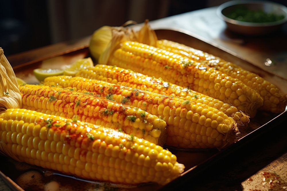 Mexican street corn plant food vegetable.
