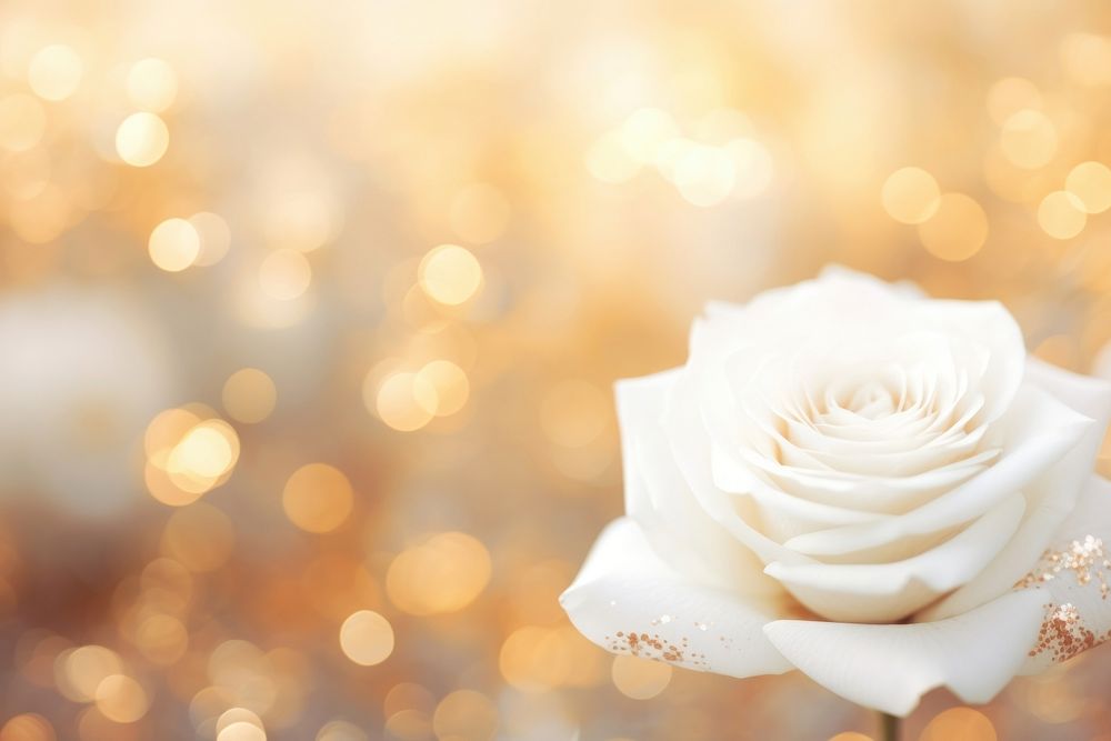 White rose bokeh effect background backgrounds abstract flower.