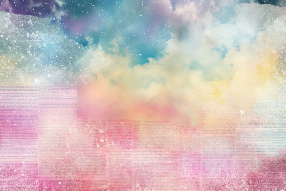 Colorful galaxy space landscapes backgrounds paper creativity.