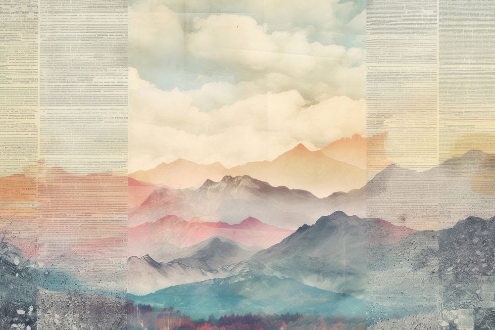 Moutain sky landscapes backgrounds mountain painting.