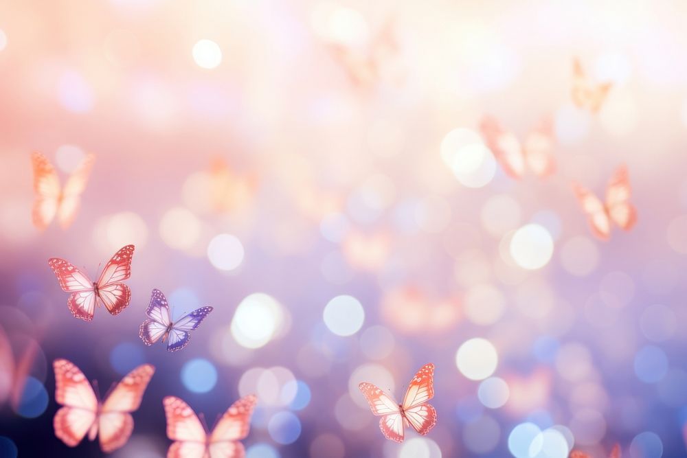 Butterfly bokeh effect background backgrounds outdoors pattern.