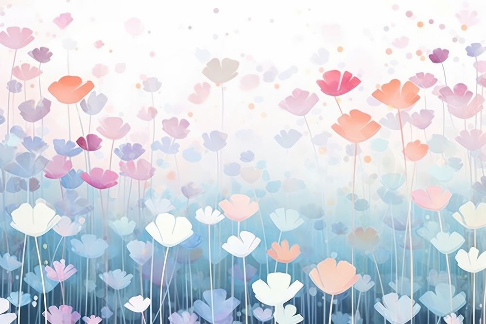 Flowers pattern bokeh effect background backgrounds outdoors nature.