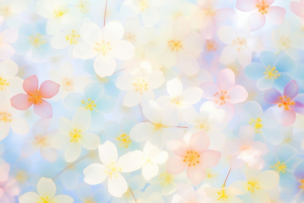 Flowers shape pattern bokeh effect background backgrounds outdoors blossom.