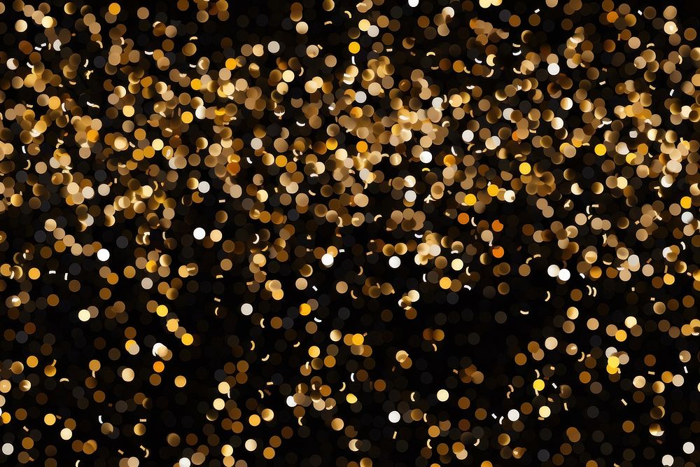 Golden confetti pattern in bokeh effect background backgrounds glitter light.