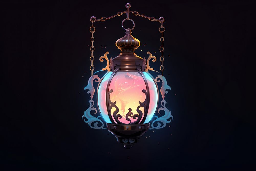 Halloween lantern chandelier jewelry pendant.