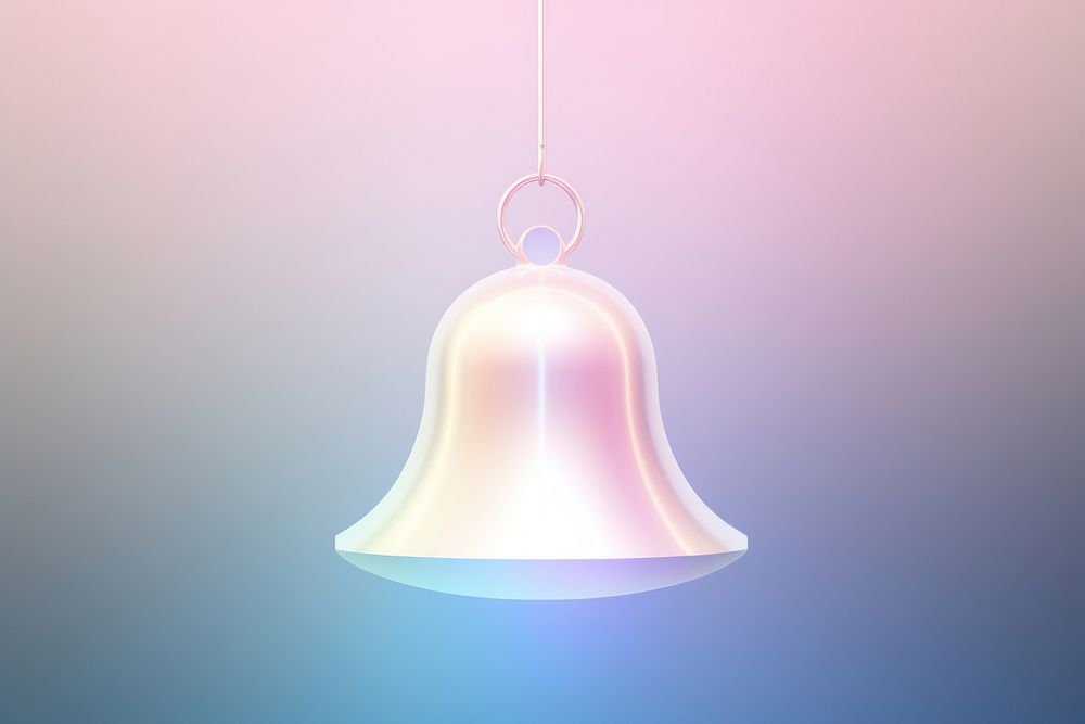 Minimal bell illuminated technology decoration.
