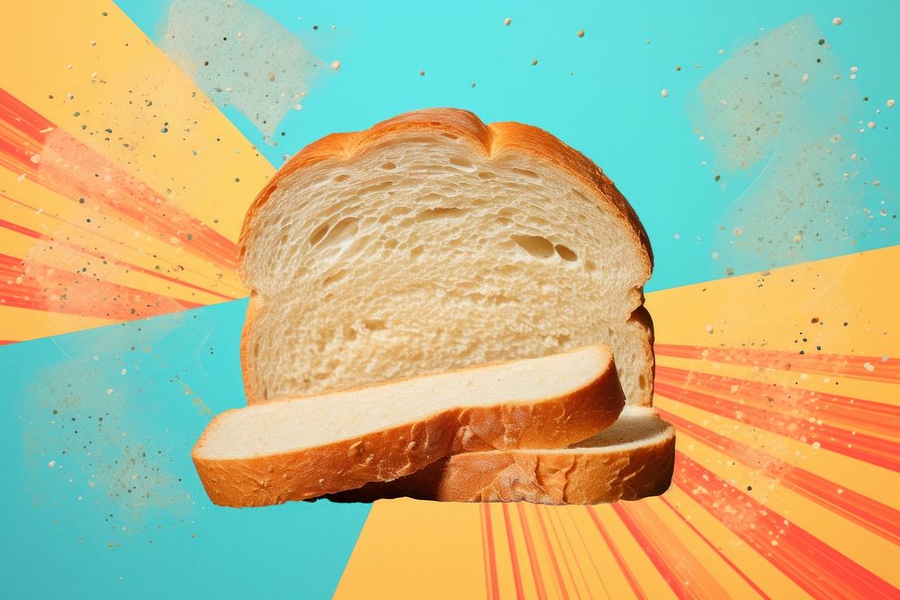 Collage Retro dreamy bread food sourdough freshness.