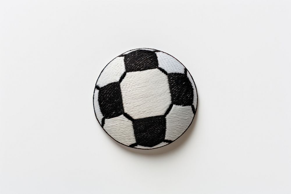 Soccer ball in embroidery style football sports accessories.