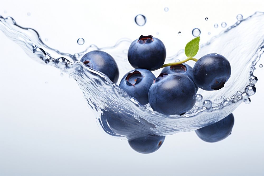 A blueberry floating fruit plant food.