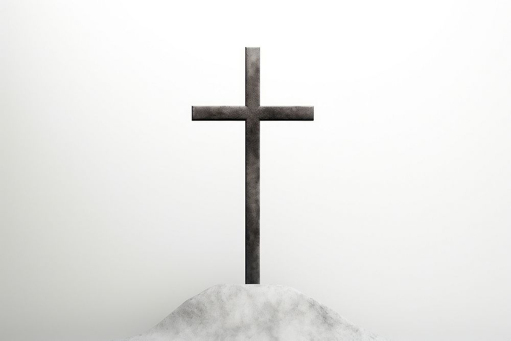 A cross symbol white white background.