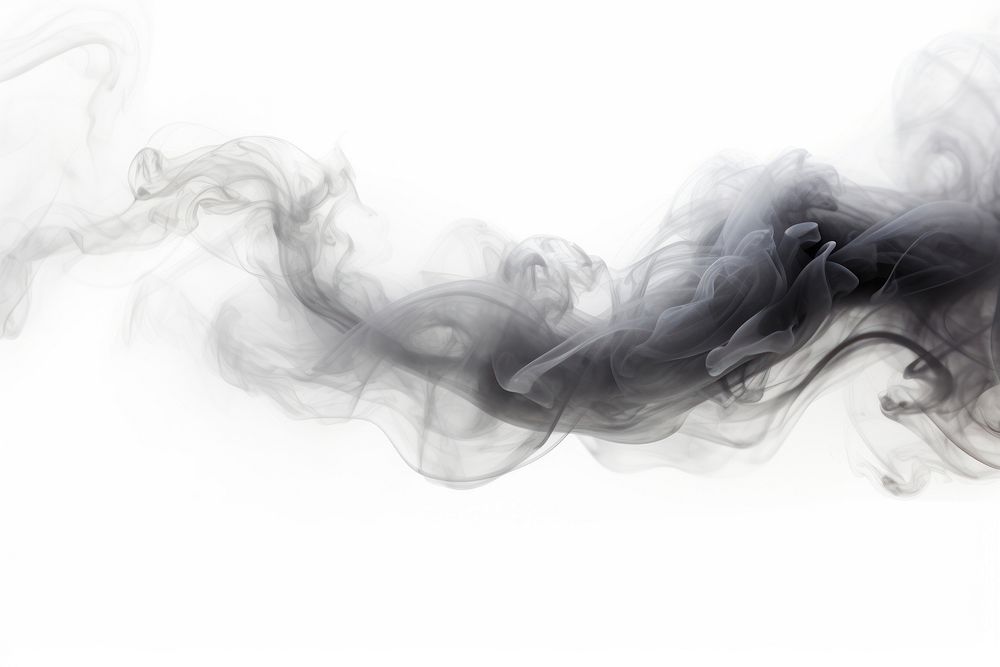 Black smoke floating backgrounds white fog.