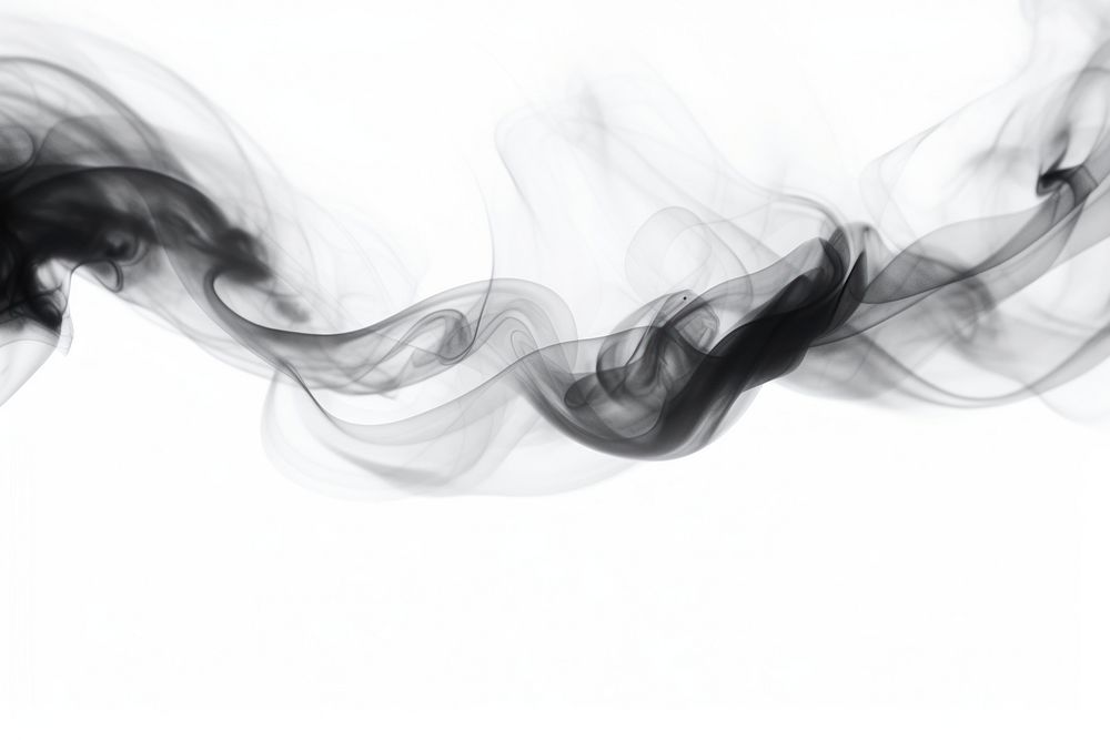 Black smoke floating backgrounds white fog.