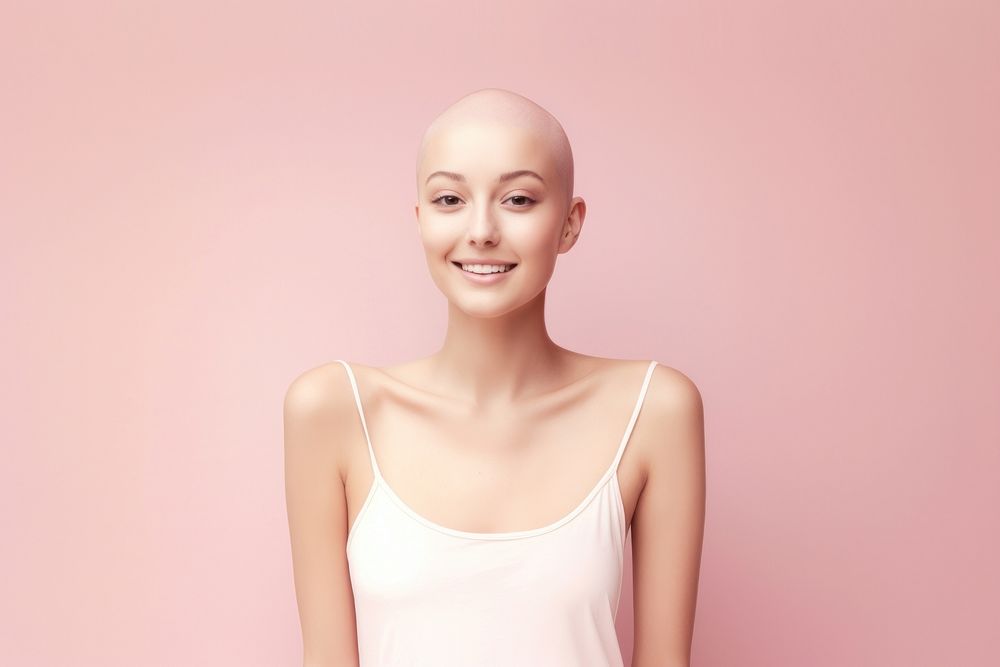 Happy woman adult cancer portrait photo photography.