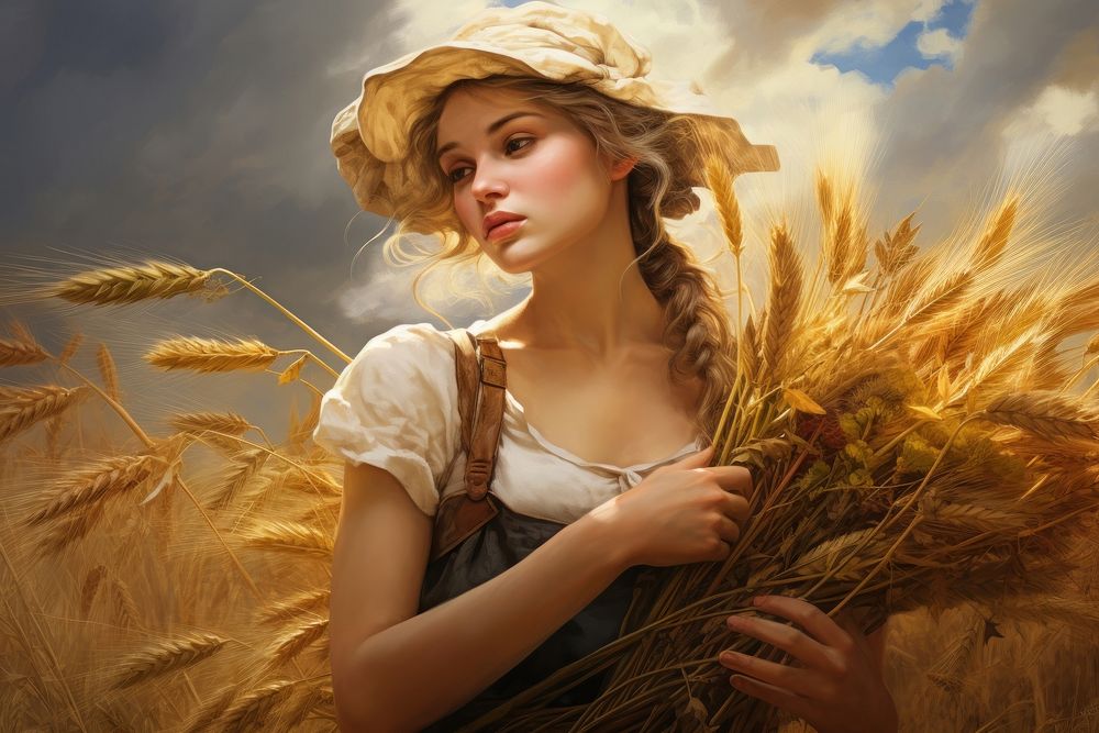 Harvest portrait adult wheat.