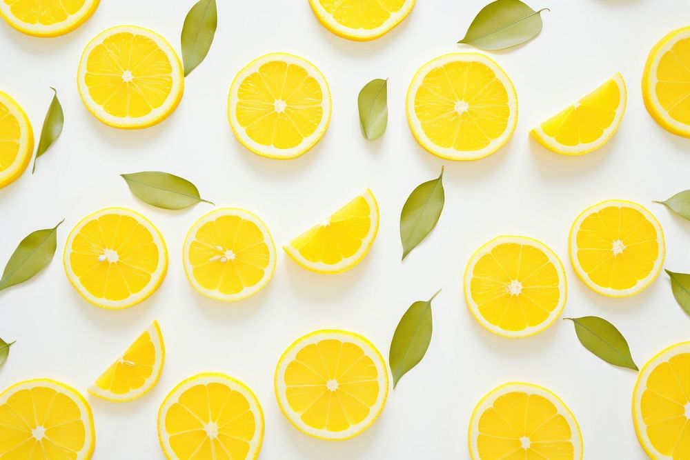 Lemon slide pattern backgrounds fruit plant.