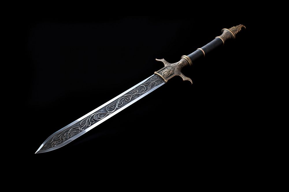 Old sword weapon dagger blade.