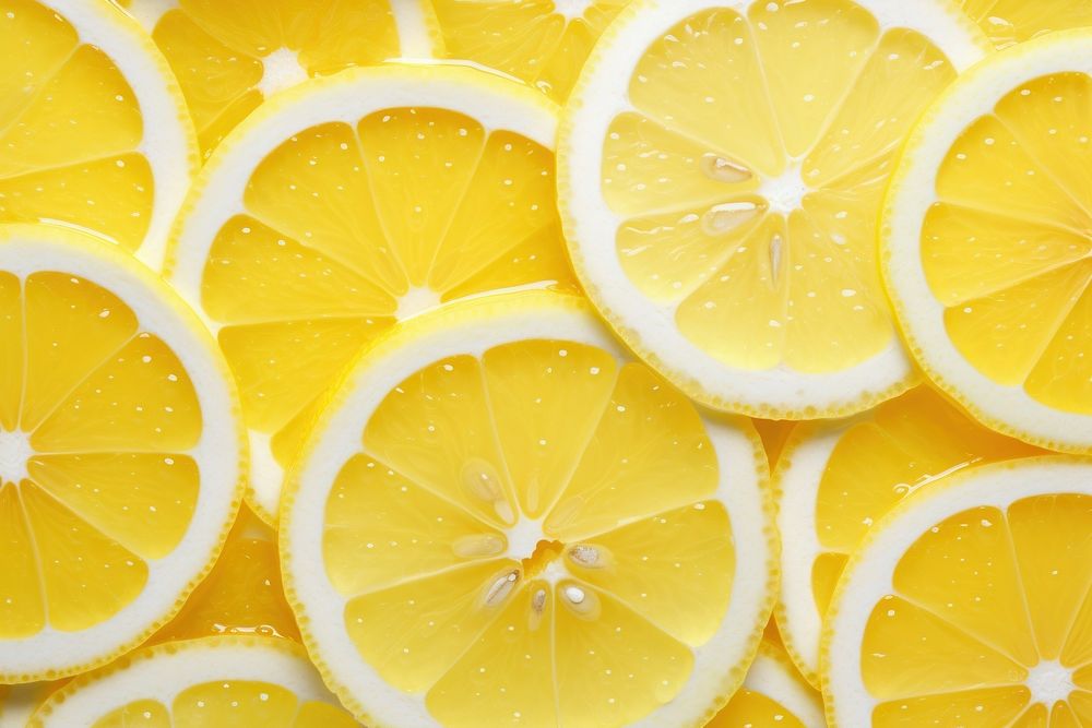 Slices of lemon backgrounds pattern fruit.