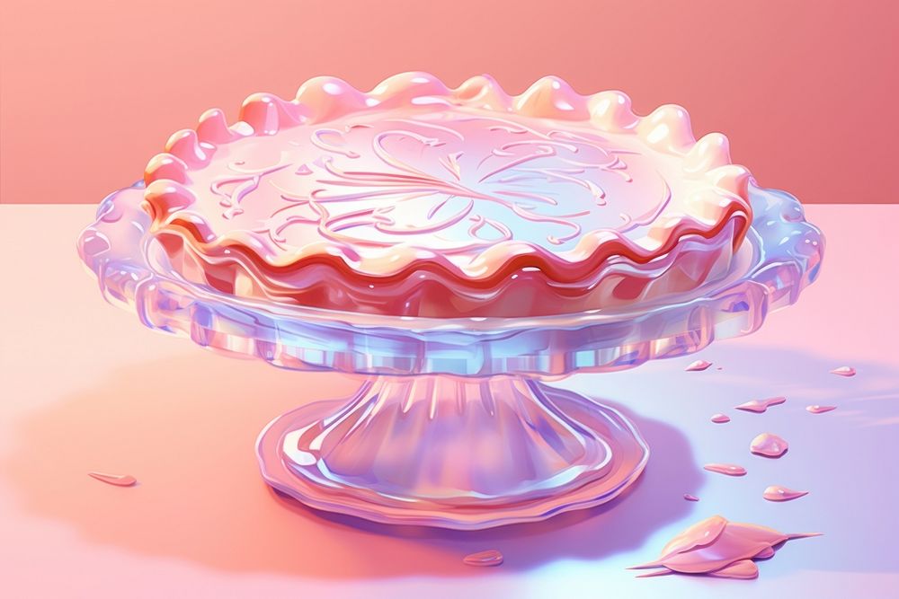 Pie dessert icing table.