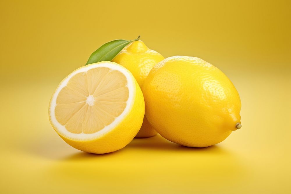 Ripe lemon fruit plant food.