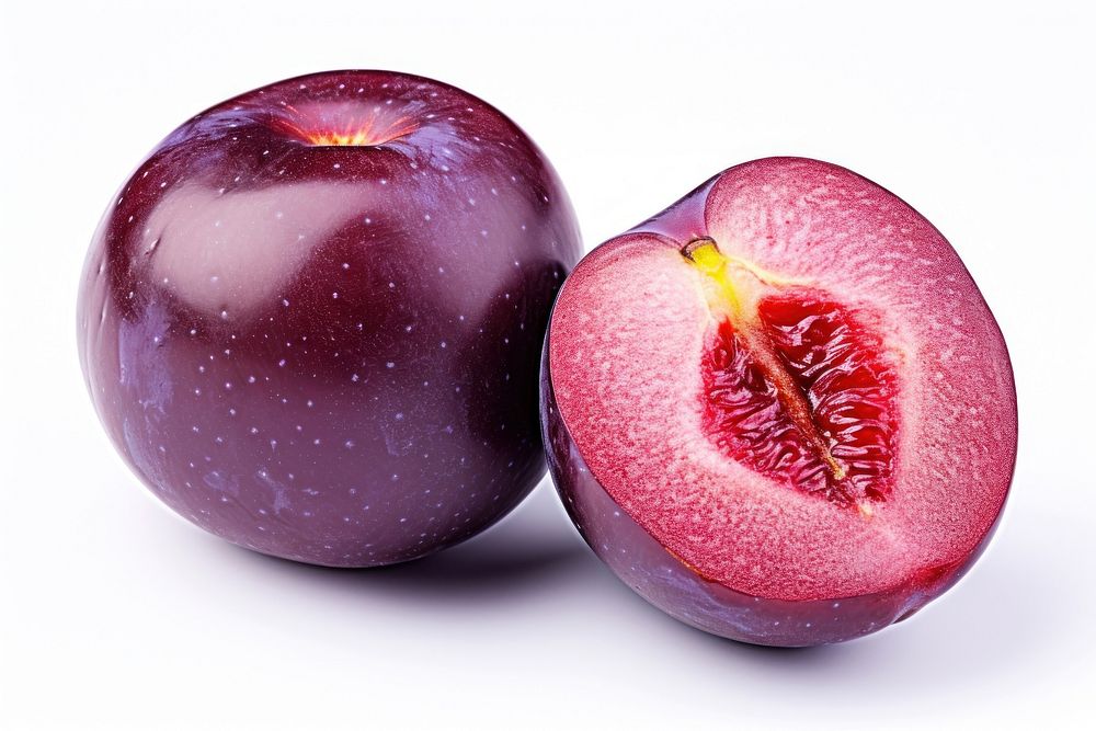 Ripe plum fruit apple plant.