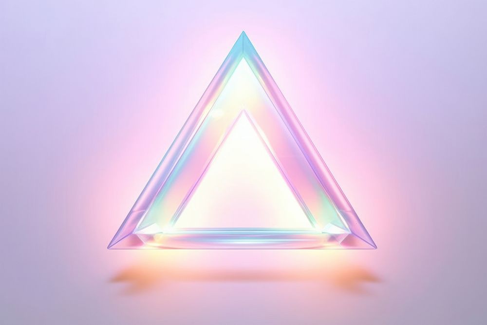 Shape Triangle neon triangle illuminated abstract.