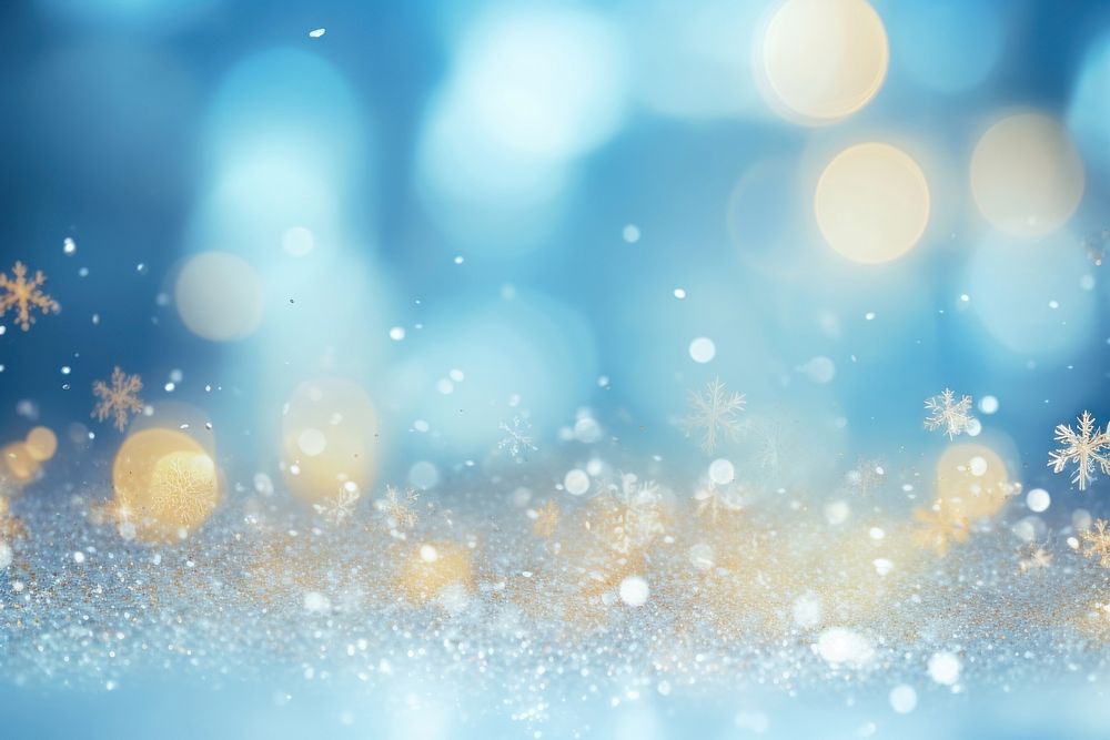 Snowflakes bokeh effect background backgrounds outdoors nature.