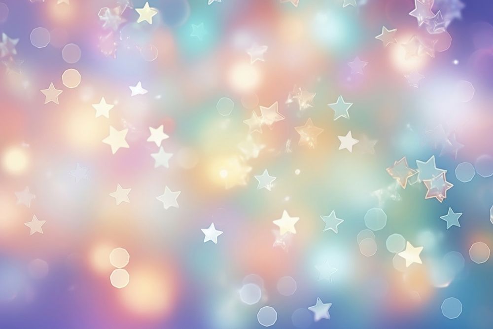Star shape pattern bokeh effect background backgrounds glitter illuminated.