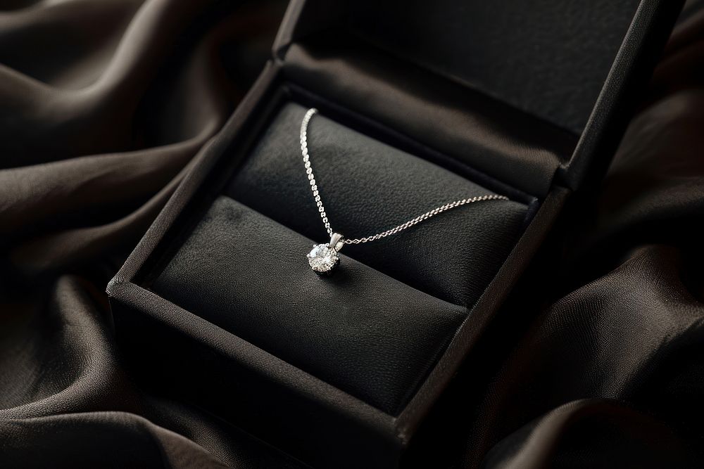 Necklace diamond jewelry gemstone pendant.