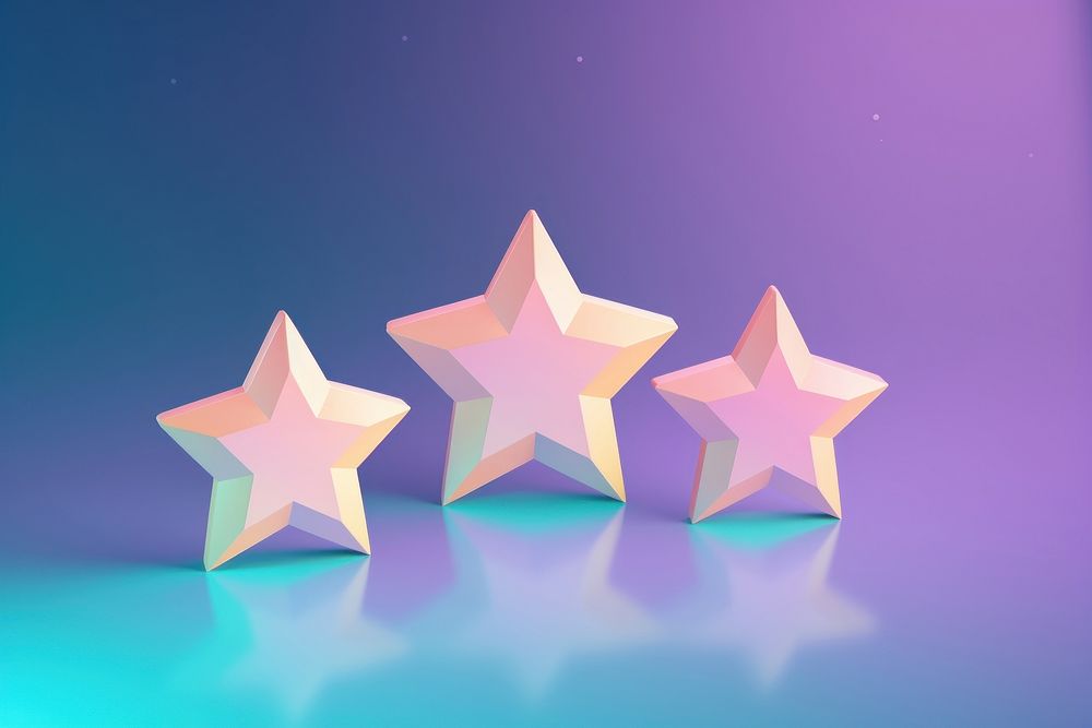  3d bubble rating stars illuminated decoration christmas. AI generated Image by rawpixel.