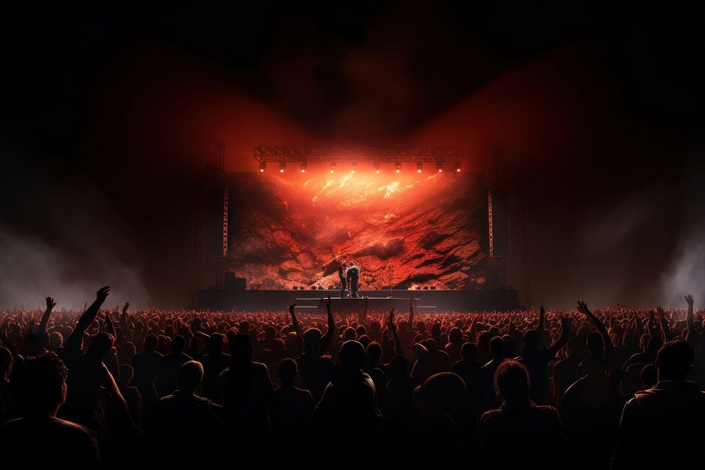 Rock concert adult stage entertainment. AI generated Image by rawpixel.