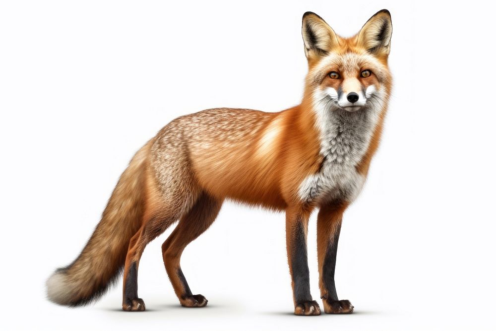 Fox wildlife standing animal. AI generated Image by rawpixel.