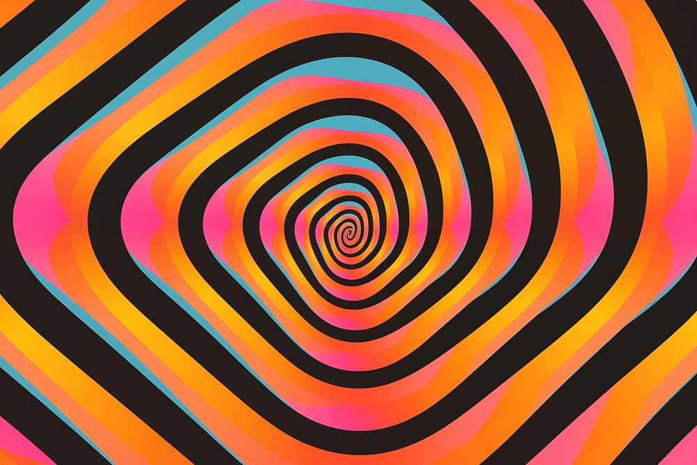 Minimalistic psychedelic pattern spiral art. AI generated Image by rawpixel.
